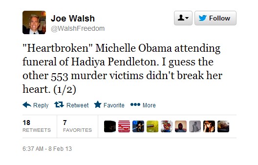 Joe Walsh tweet