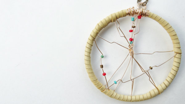 dream catcher necklace - hand made in chicago