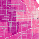 Chicago commute time map